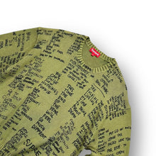 Load image into Gallery viewer, Supreme Gonz Poems Sweater Small