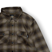 Load image into Gallery viewer, Stussy Plaid Flannel Shirt Jacket M