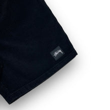 Load image into Gallery viewer, Stussy Cord Shorts Black
