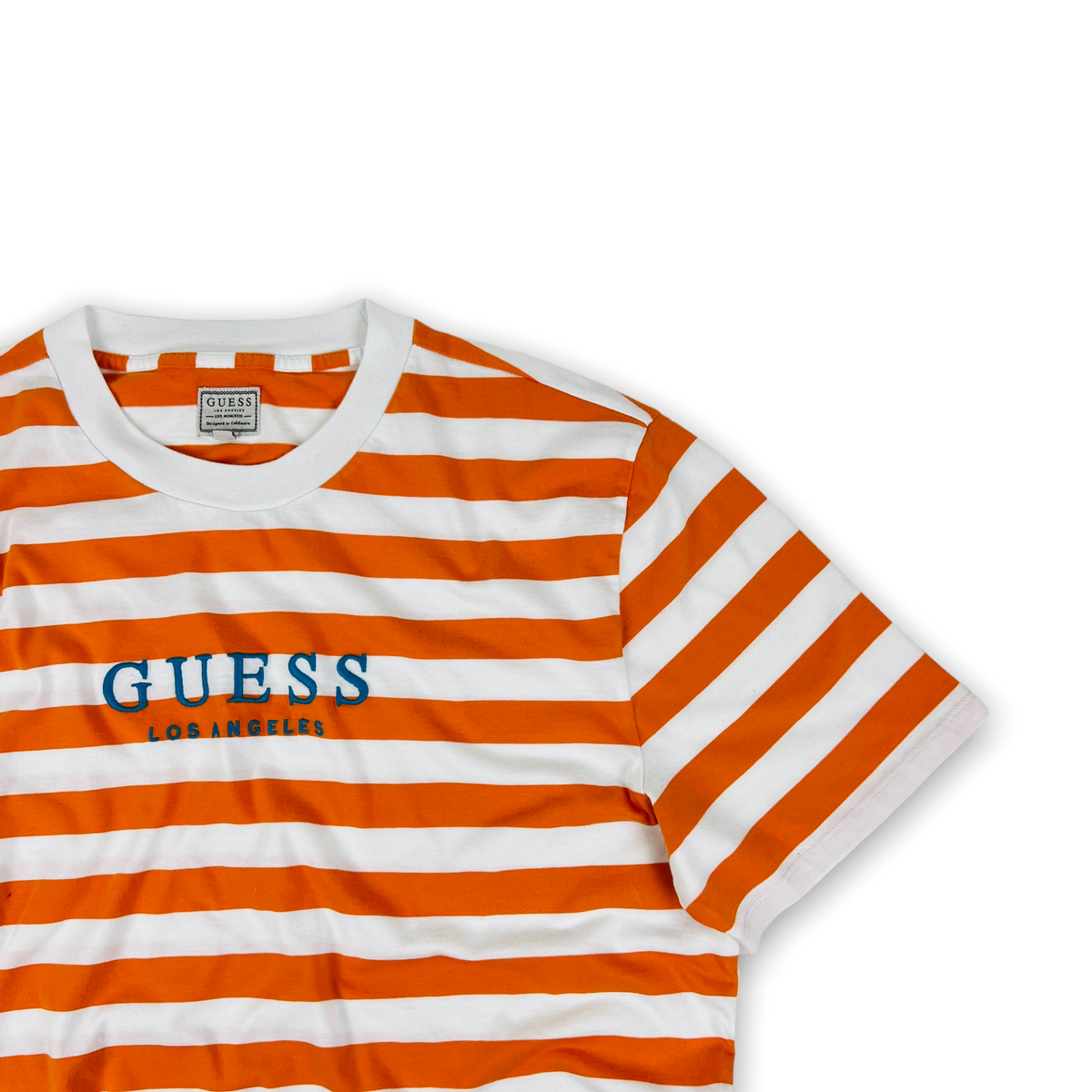 Guess Striped T shirt L The Preloved Hype Store