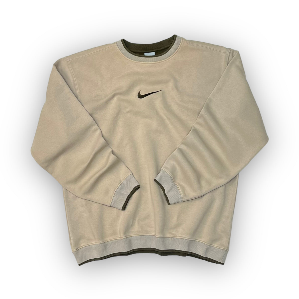 nike beige sweater vintage