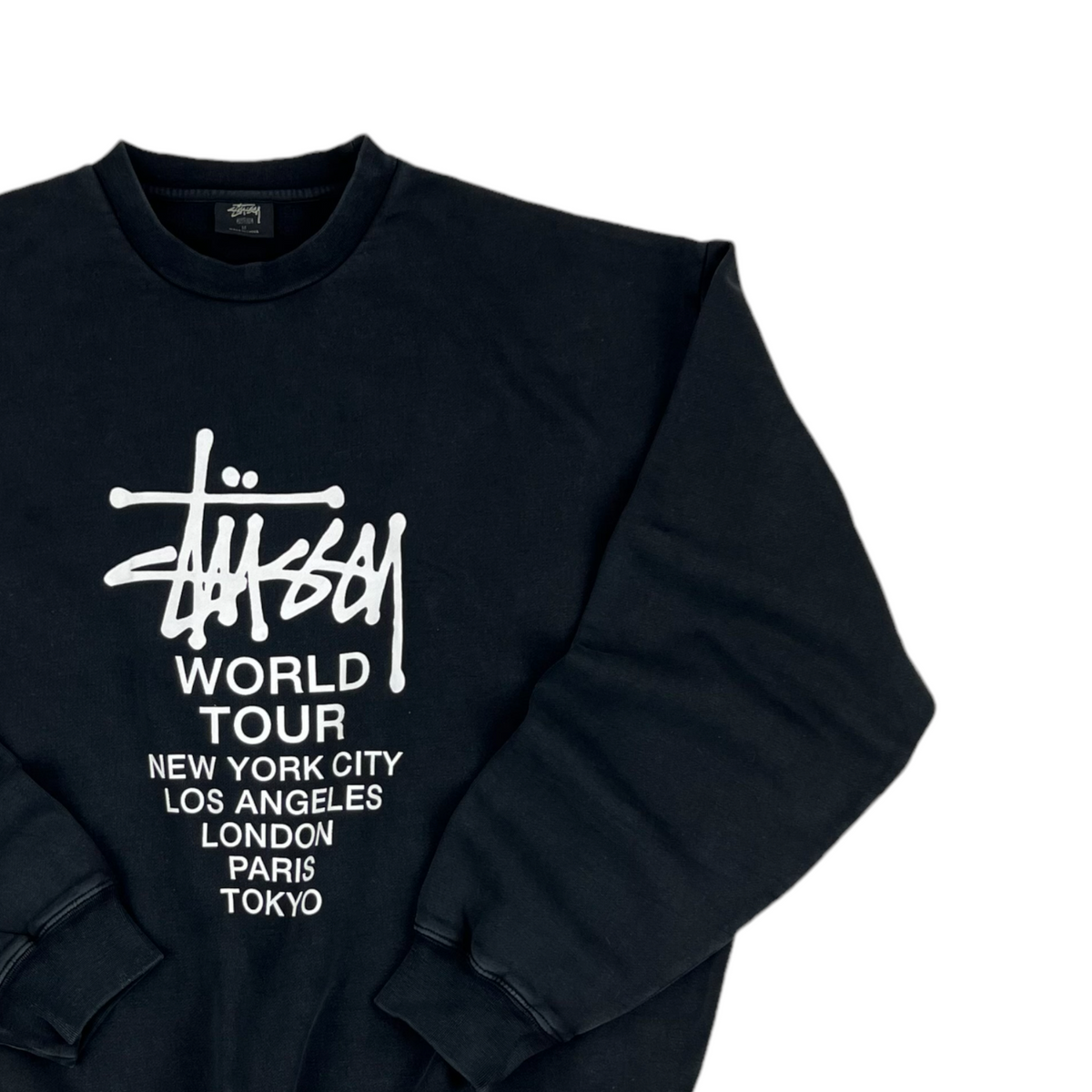 Stussy crewneck world tour on sale