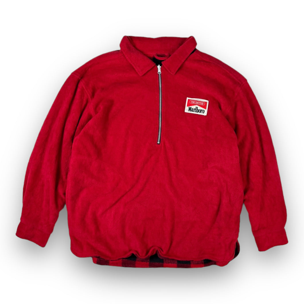 90s Marlboro 1/4 Zip Fleece XL