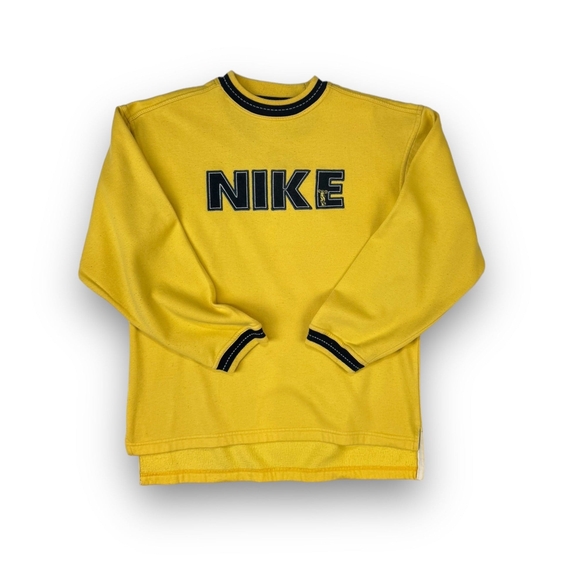 retro yellow nike sweatshirt