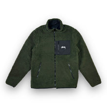 Load image into Gallery viewer, Stussy Sherpa Jacket Green