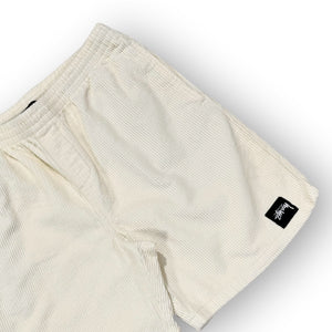 Stussy Cord Shorts Cream