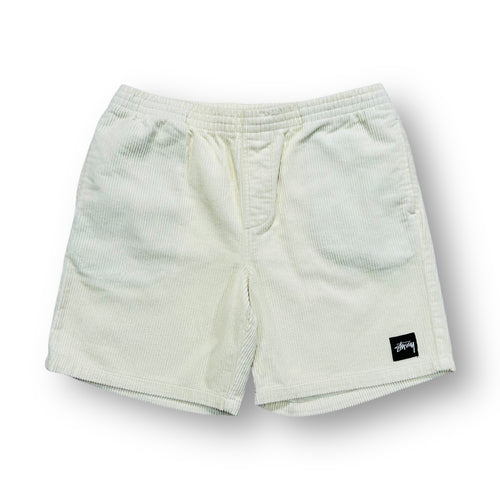 Stussy Cord Shorts Cream