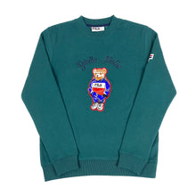 Load image into Gallery viewer, Fila Bear Sweatshirt Green 2XL