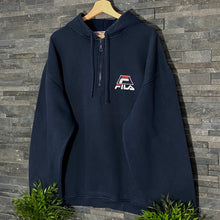 Load image into Gallery viewer, Fila 1/4 Zip Hoodie 2XL