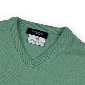 Burberry V Neck Knit Jumper L