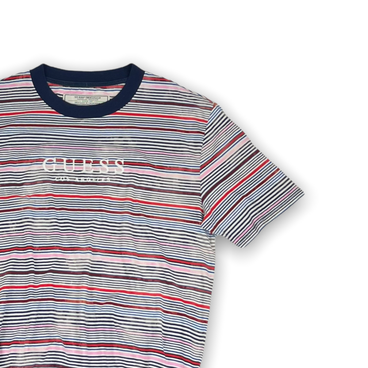 Guess Striped T shirt M The Preloved Hype Store