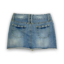 Load image into Gallery viewer, Vintage Mini Denim Skirt 30”