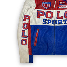 Load image into Gallery viewer, Polo Sport Leather Racer Jacket M