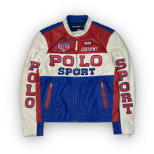 Load image into Gallery viewer, Polo Sport Leather Racer Jacket M